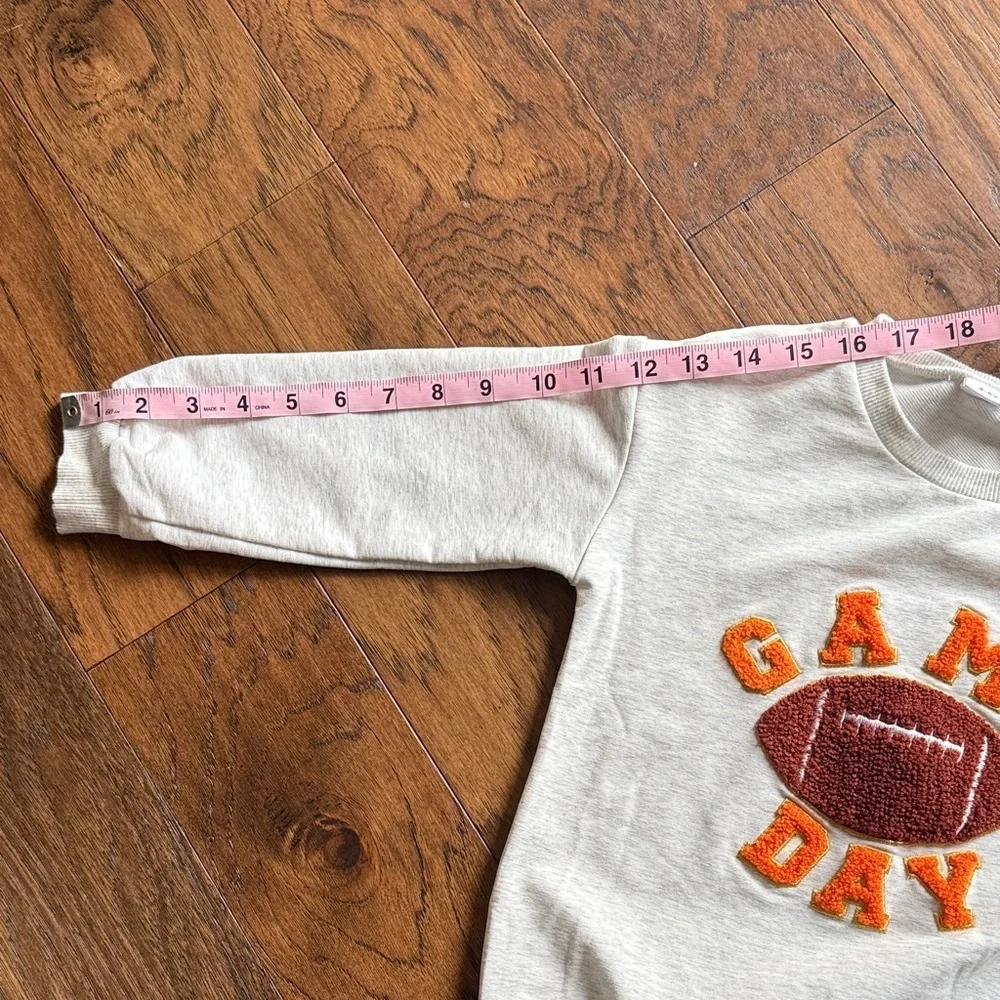 4T - 5T Game Day Football Sweatshirt and Football Flare Bellbottom Pants Set